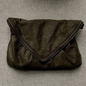 Matt & Nat Army Green Crossbody/Oversized Clutch